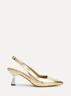 Goud - Linzi Presley pumps met naaldhakken en spitse neus