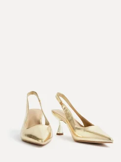 Goud - Linzi Presley pumps met naaldhakken en spitse neus