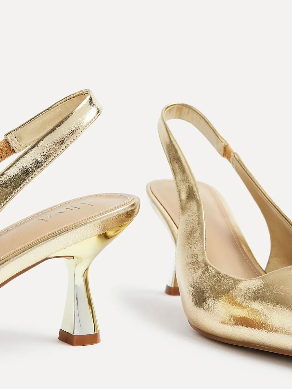 Goud - Linzi Presley pumps met naaldhakken en spitse neus