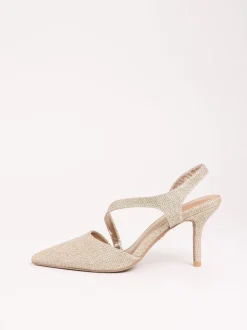 Goud - Lipsy pumps met asymmetrische bandjes