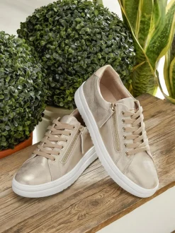 Goud - Pavers sneakers met plateauzool en dikke zool