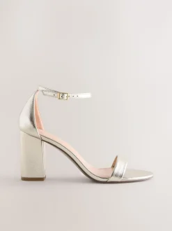 Goud - Sandalen met blokhak