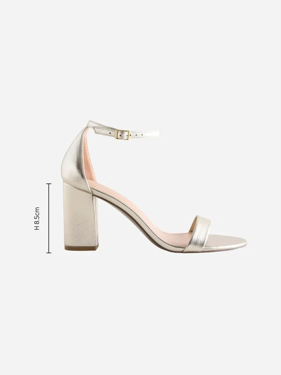 Goud - Sandalen met blokhak