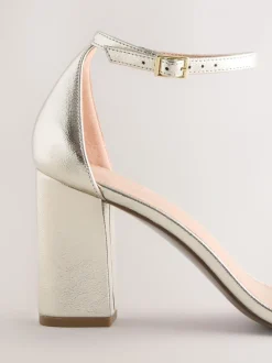 Goud - Sandalen met blokhak