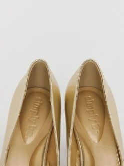 Goud - Simply Be Court Shoe Heel