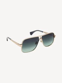 Goud - Vivienne Westwood Keith VW5101 410 Shiny Sunglasses
