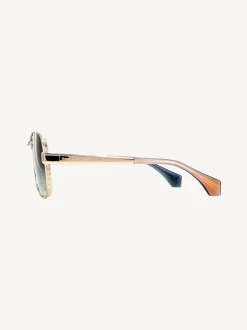 Goud - Vivienne Westwood Keith VW5101 410 Shiny Sunglasses