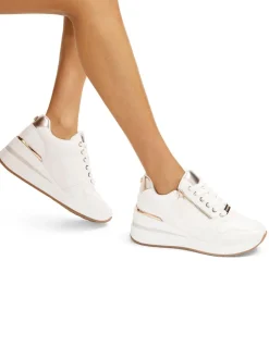 Goud chroom - Carvela hoge sneakers met sleehak