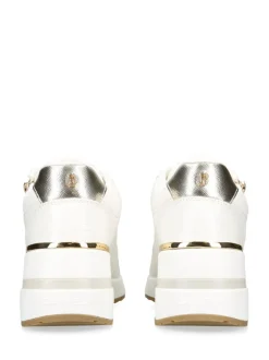 Goud chroom - Carvela hoge sneakers met sleehak