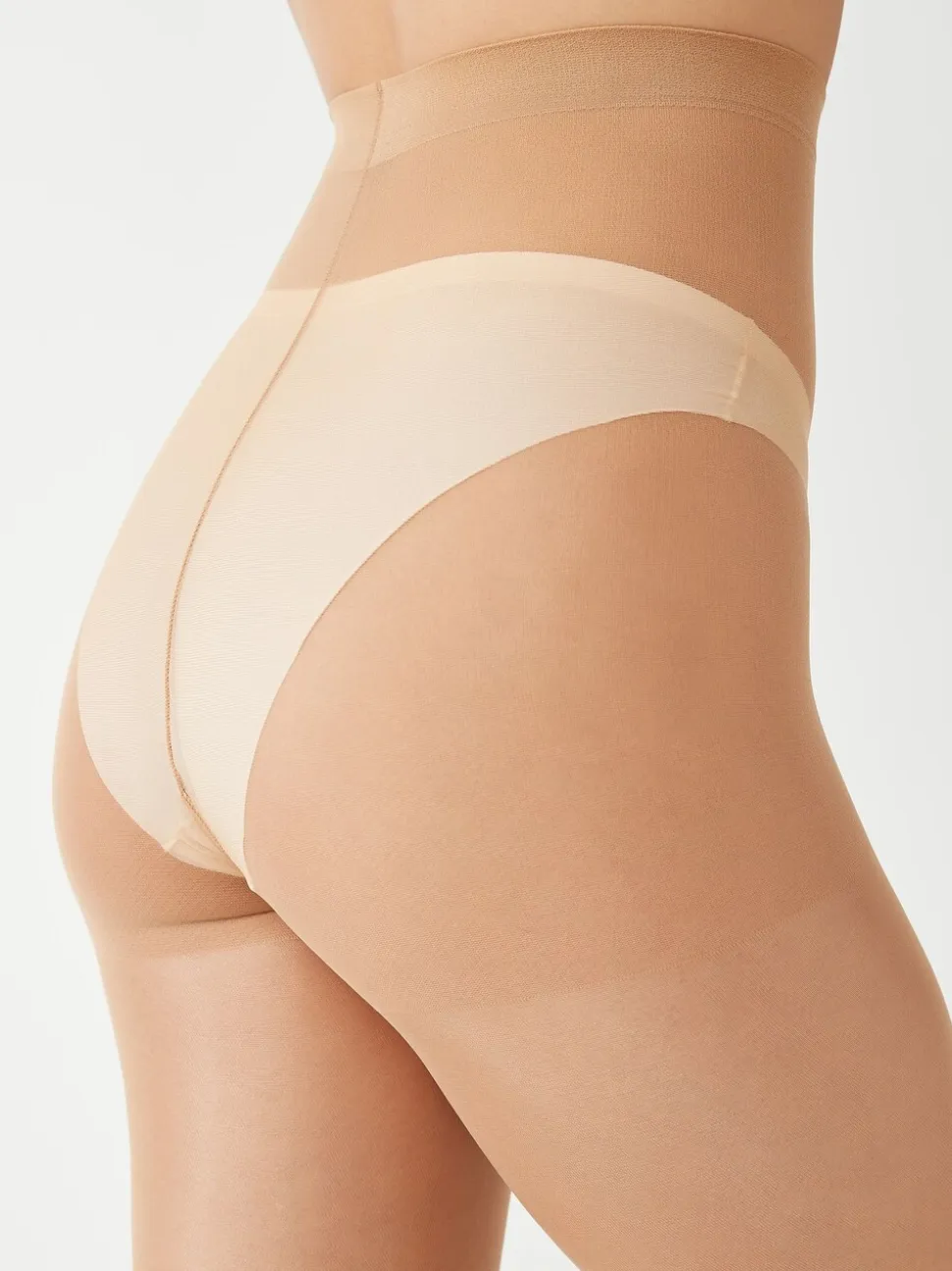 Goudbruin - Set van 3 glanzende 20 deniet panty's