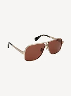 Goudbruin - Vivienne Westwood Keith VW5101 410 Shiny Sunglasses