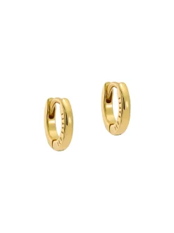 Gouden - Ted Baker Tone Crisete Logo Hoop Earrings