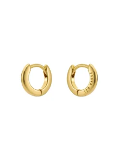 Gouden - Ted Baker Tone Crisete Logo Hoop Earrings