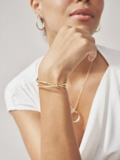 Goudkleurig - Armband met glinsterend detail