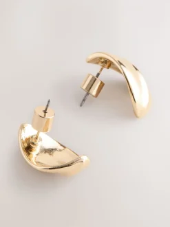 Goudkleurig - Bouton Stud Earrings