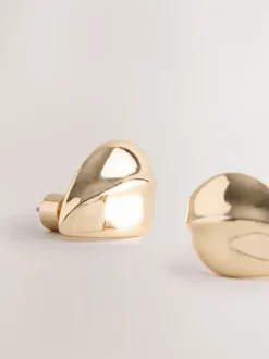 Goudkleurig - Bouton Stud Earrings