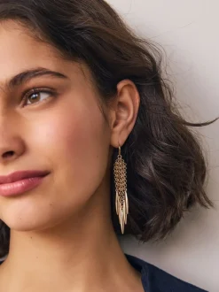 Goudkleurig - Chunky Tassel Earrings