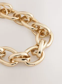 Goudkleurig - Double Link Chunky Chain Necklace