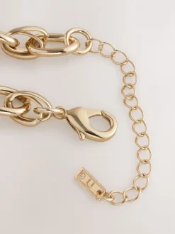 Goudkleurig - Double Link Chunky Chain Necklace