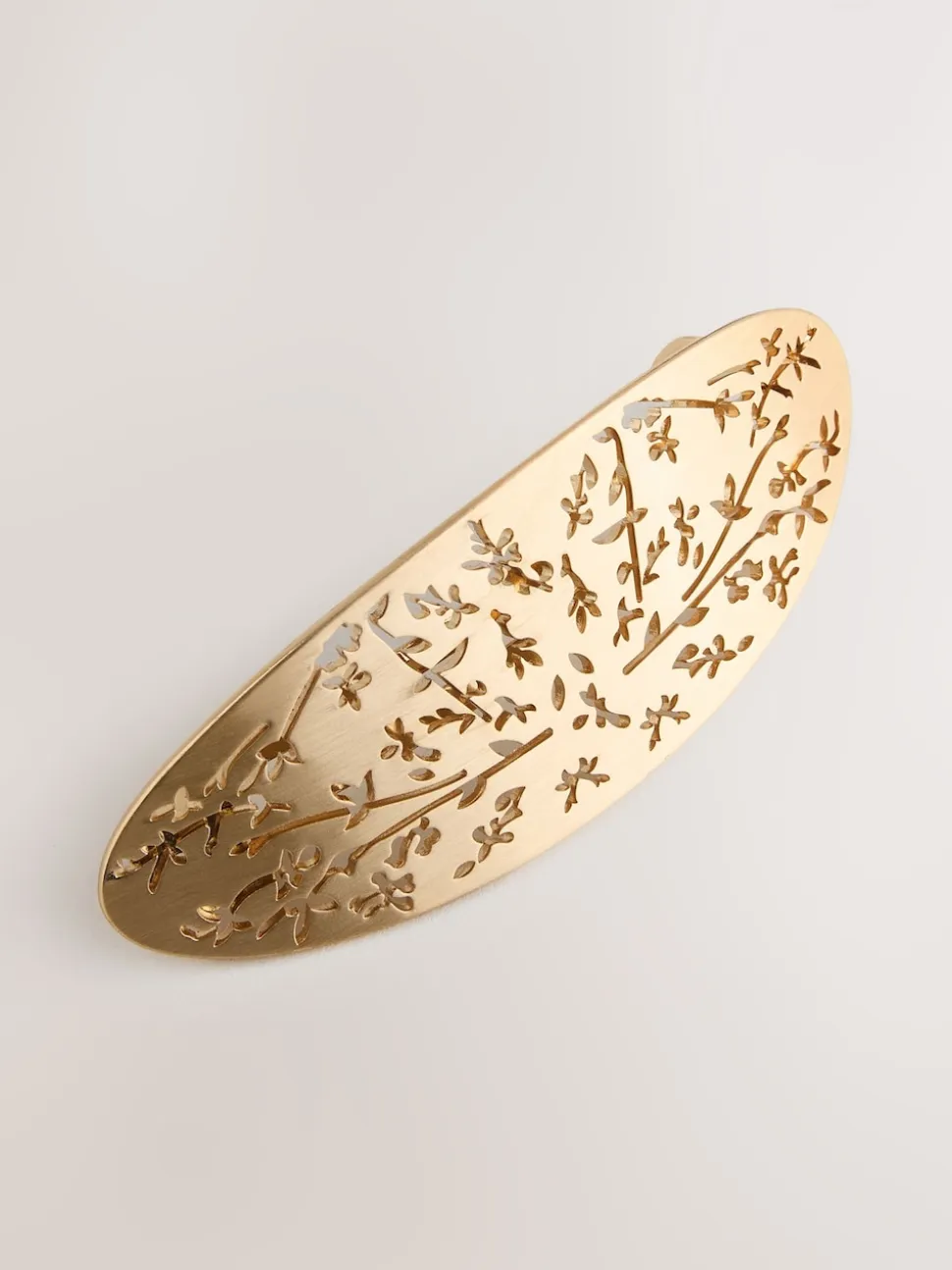 Goudkleurig - Floral Detail Hair Barrette