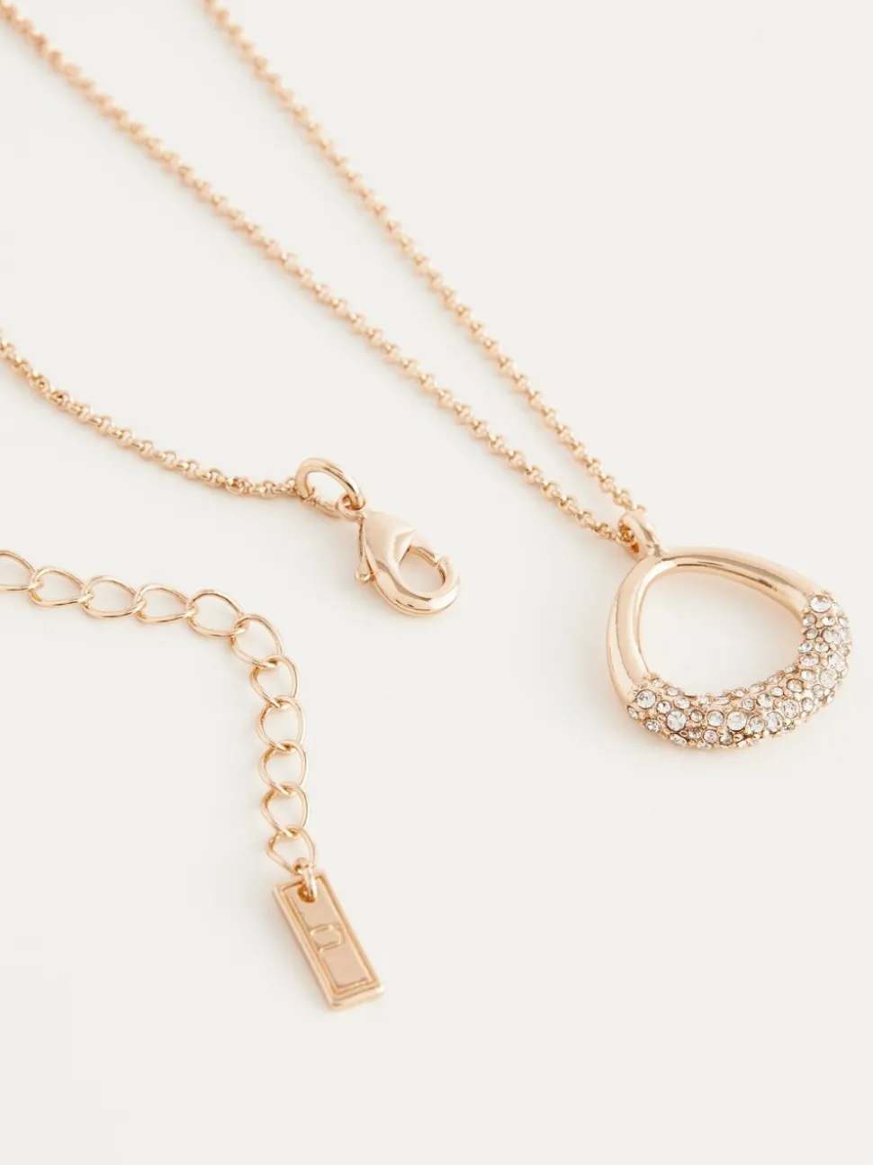 Goudkleurig - Ketting met druppelvormige open druppel