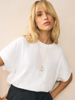 Goudkleurig - Ketting met hangertje van vereende ringen