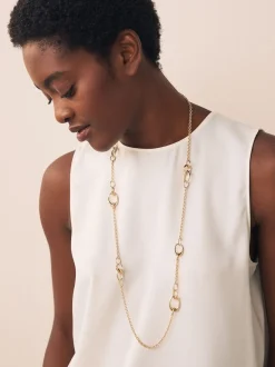 Goudkleurig - Lange schakelketting
