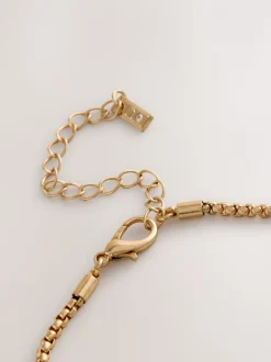 Goudkleurig - Long Flower Necklace
