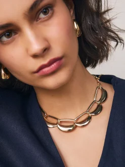 Goudkleurig - Open Link Collar Necklace
