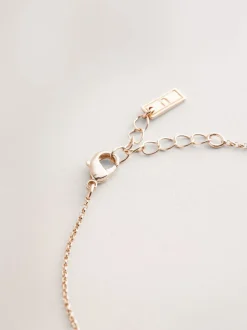 Goudkleurig - Pave Heart Anklet