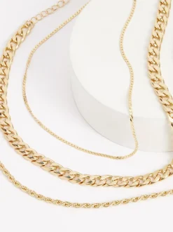 Goudkleurig - Schakelketting met drie lagen