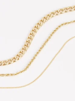 Goudkleurig - Schakelketting met drie lagen