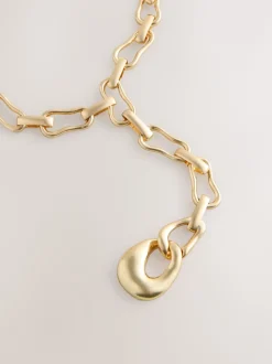 Goudkleurig - Shaped Y Chain Necklace