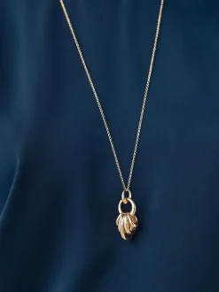 Goudkleurig - Stacked Hoop Pendant Necklace