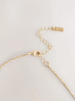 Goudkleurig - Stacked Hoop Pendant Necklace