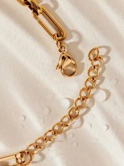 Goudkleurig - Stainless Steel Paperclip Chain Bracelet