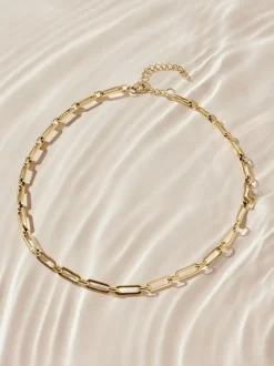 Goudkleurig - Stainless Steel Paperclip Chain Necklace