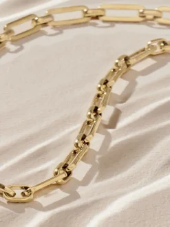 Goudkleurig - Stainless Steel Paperclip Chain Necklace