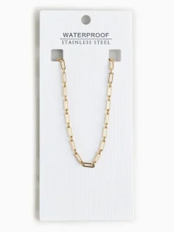 Goudkleurig - Stainless Steel Paperclip Chain Necklace