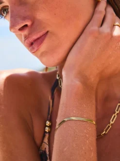Goudkleurig - Stainless Steel Snake Chain Bracelet