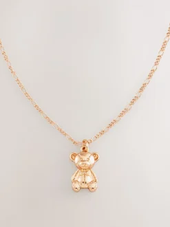 Goudkleurig - Teddy Bear Necklace