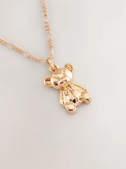 Goudkleurig - Teddy Bear Necklace
