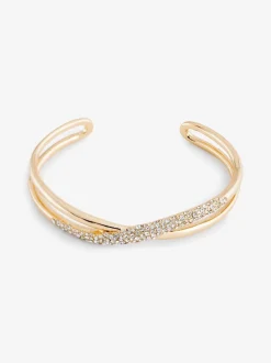 Goudkleurig - Twist Sparkle Cuff Bracelet