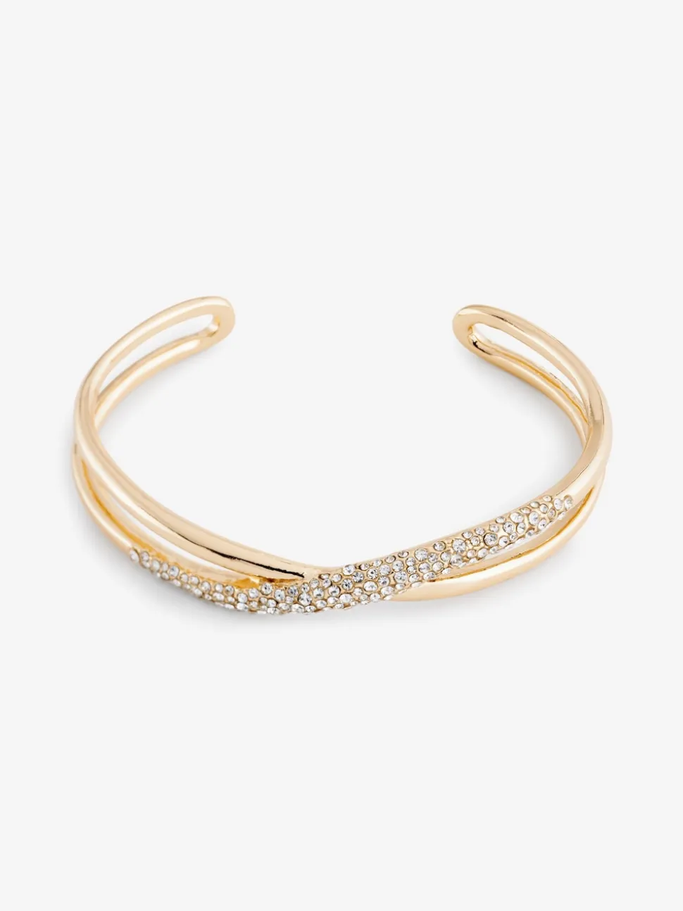 Goudkleurig - Twist Sparkle Cuff Bracelet