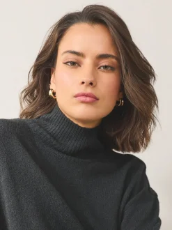 Goudkleurig - Wide Small Hoop Earrings
