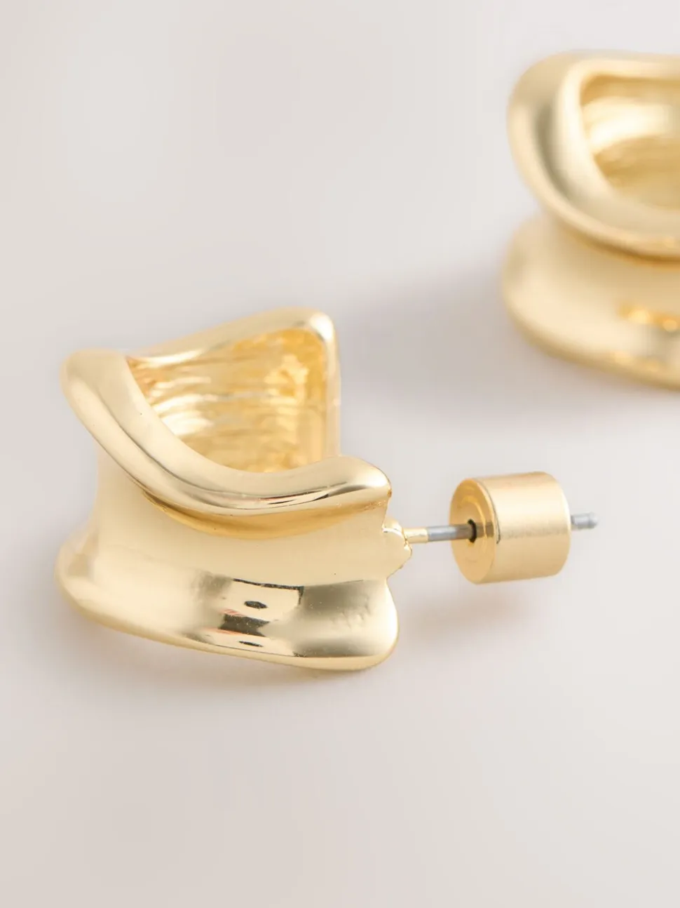 Goudkleurig - Wide Small Hoop Earrings