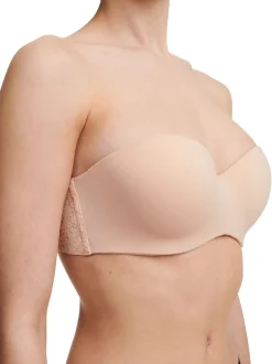 Goudkleurig beige - Chantelle Norah - Zacht aanvoelende strapless beha