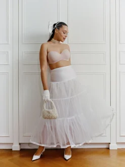 Goudkleurig beige - Chantelle Norah - Zacht aanvoelende strapless beha