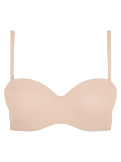 Goudkleurig beige - Chantelle Norah - Zacht aanvoelende strapless beha