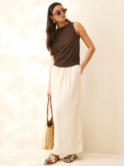 Goudkleurig leer - Slotted Muilsandalen